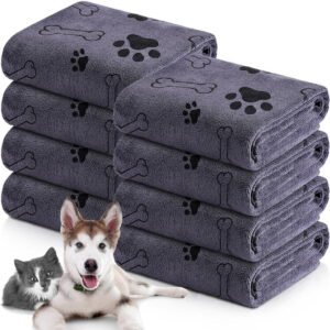 Pet bath towel quick drying and absorbent for dogs and cats bath towel soft and quick drying pet supplies
