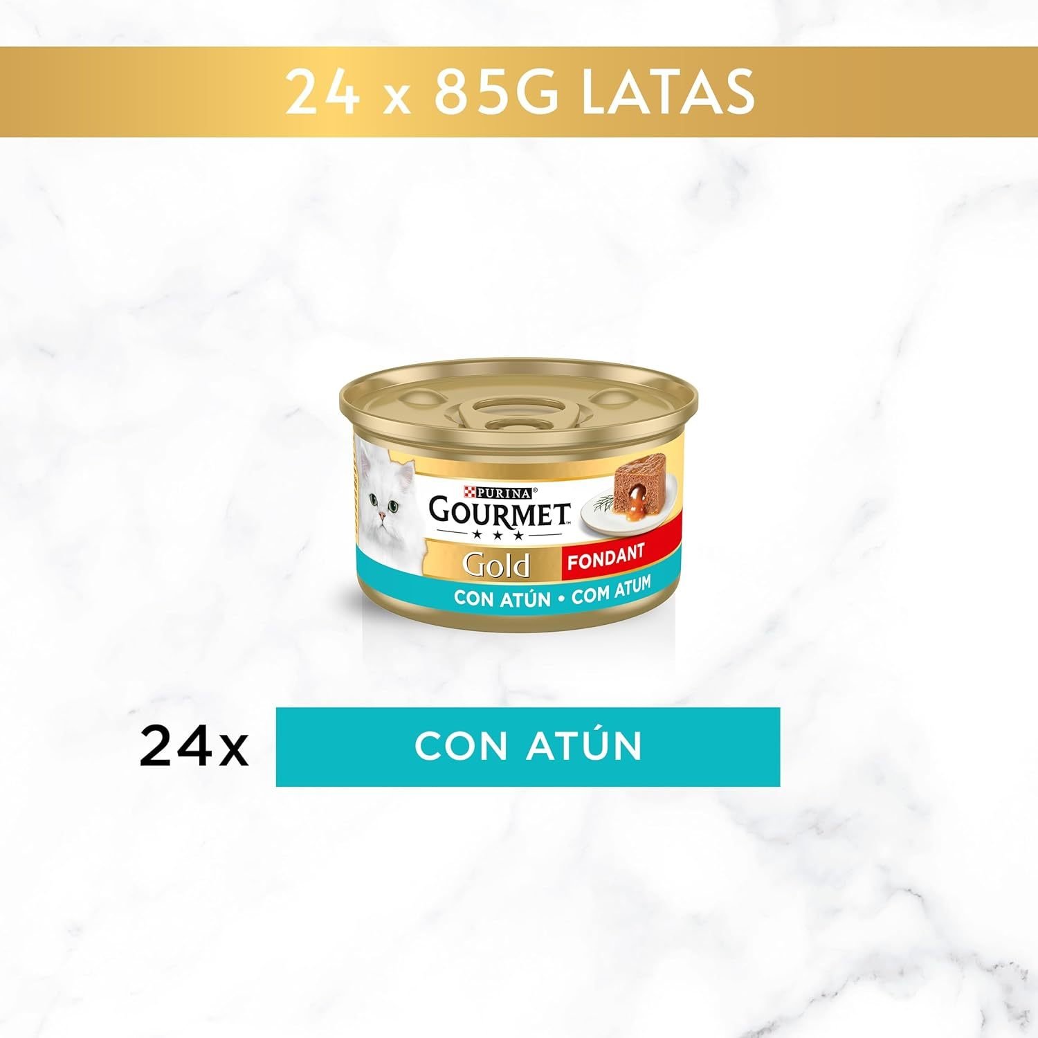 GOURMET Fondant Doré, Nourriture Humide pour Chats Adultes, Mousse avec Sauce, Pack de 24 Boîtes de 85g – Image 8