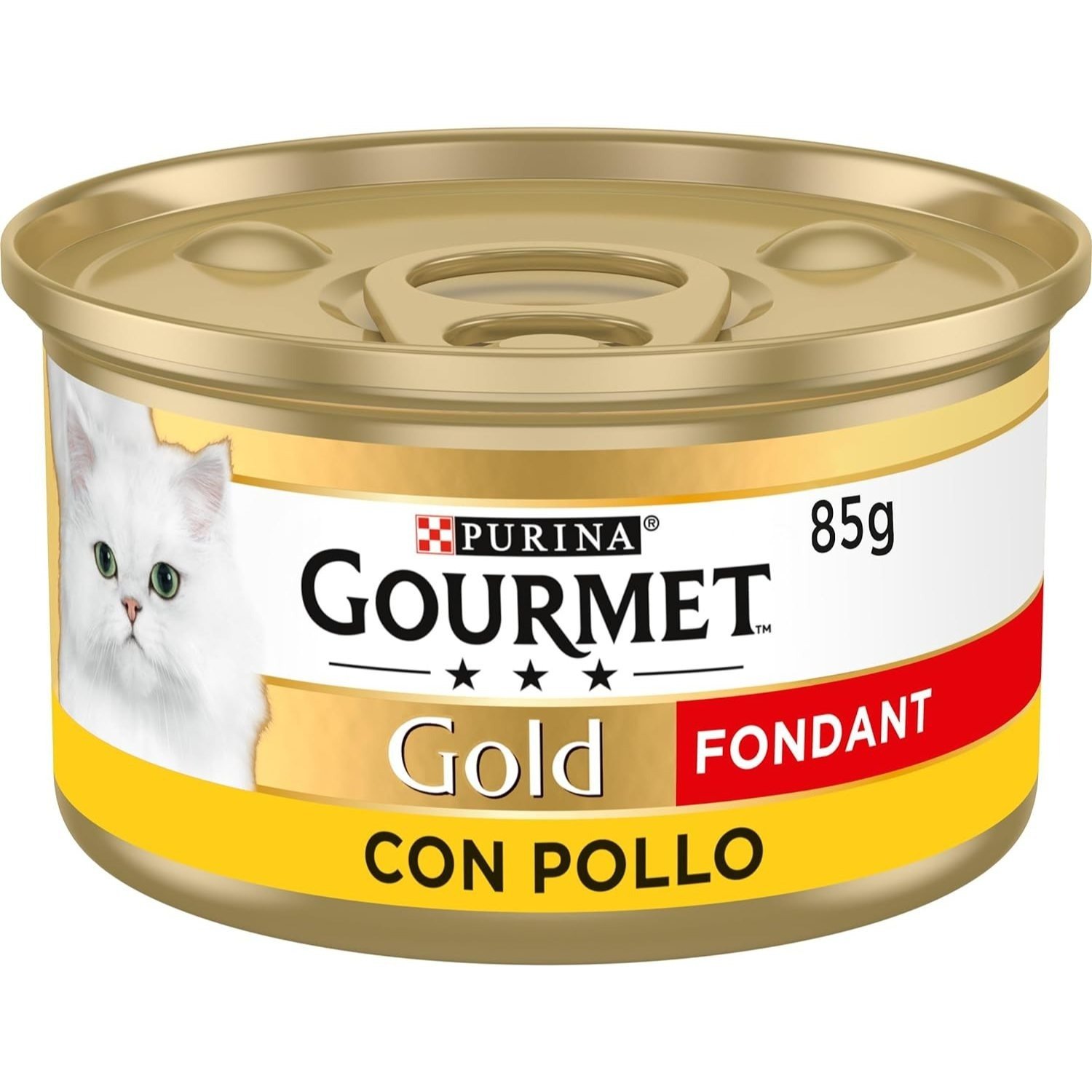 GOURMET Fondant Doré, Nourriture Humide pour Chats Adultes, Mousse avec Sauce, Pack de 24 Boîtes de 85g
