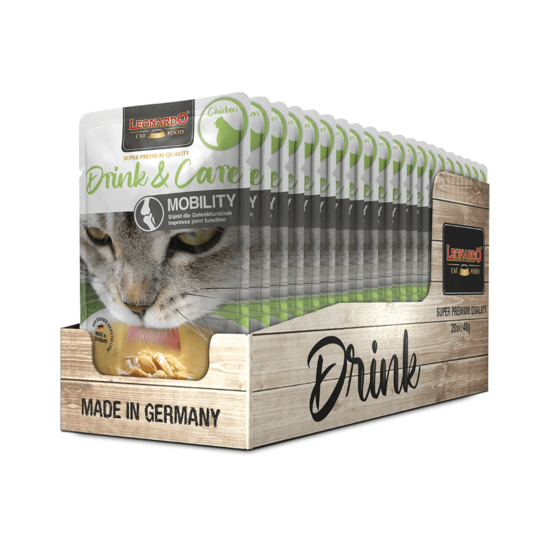 Pack de 20x40g - Sachets de Soupe de Poulet Leonardo Drink & Care pour Chats - Nourriture Complémentaire pour Chats Adultes - Favorise l'Apport de Liquides et la Santé des Voies Urinaires – Image 6