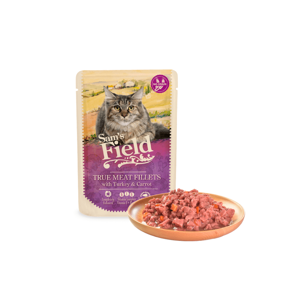 Sam'S Field Wet Food SUPER PREMIUM pour chats 24 sachets X 85 Gr – Image 4