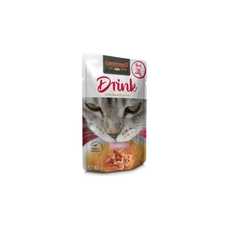 20x40g Pack - Leonardo Boisson. Soupe pour Chats - Aliment Complémentaire pour Chats Adultes - Favorise l'Apport Hydrique – Image 8